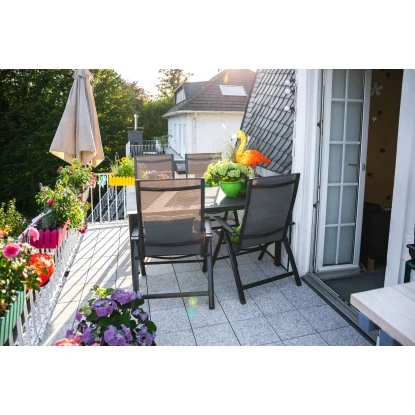 Klappsessel Pacora II Textilen Mit Verstellbarer Rückenlehne Schwarz 5 Klappsessel Pacora II Textilen Mit Verstellbarer Rückenlehne Schwarz – Bild 5