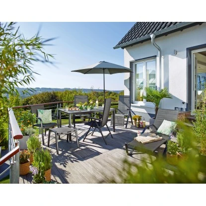 Klappsessel Pacora II Textilen Mit Verstellbarer Rückenlehne Schwarz 4 Klappsessel Pacora II Textilen Mit Verstellbarer Rückenlehne Schwarz – Bild 4