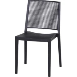 Siena Garden Square Stapelstuhl 56 Cm X 46 Cm X 80 Cm Anthrazit