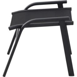 Siena Garden Solana Hocker Matt Anthrazit-Silber-Schwarz Gestell Aluminium -Gardena Verkäufe 317933 L30324 3