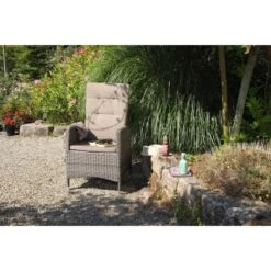 Acamp Set 2x Armsessel Ciro 58 Cm X 58 Cm X 108 Cm Grau-Taupe -Gardena Verkäufe 4013556401333 3184 03