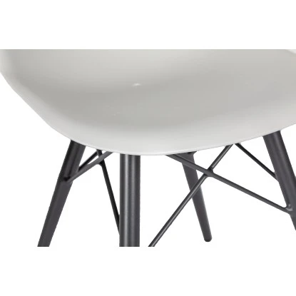 Acamp Set 2x Schalensessel New York 61 Cm X 61 Cm X 80 Cm Anthrazit-Weiß 3 Acamp Set 2x Schalensessel New York 61 Cm X 61 Cm X 80 Cm Anthrazit-Weiß – Bild 3