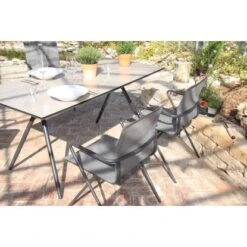 Acamp Stapelsessel Alpha Tex 55 Cm X 57 Cm X 83 Cm Anthrazit-Nero -Gardena Verkäufe 4013556560962 4281 05