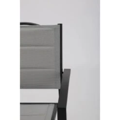 Acamp Set 4x Stapelsessel Alberto 55 Cm X 56 Cm X 88 Cm Schwarz-SilberGrau -Gardena Verkäufe 4013556570367 4823 04