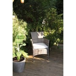 Acamp Set 4x Stapelsessel Cesar 58 Cm X 59 Cm X 84 Cm Taupe -Gardena Verkäufe 4013556589444 5055 07