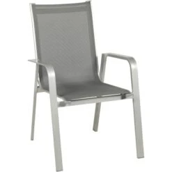 Acamp Set 4x Stapelsessel Urban 54 Cm X 60 Cm X 82 Cm Platin-Graphit