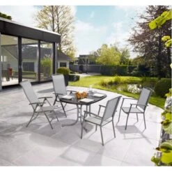 Stapelstuhl Vigo II Aus Textilen Grau -Gardena Verkäufe 4048124970690 ab01 120815