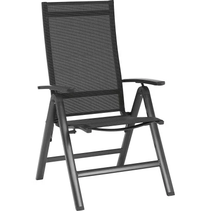 Klappsessel Pacora II Textilen Mit Verstellbarer Rückenlehne Schwarz 1 Klappsessel Pacora II Textilen Mit Verstellbarer Rückenlehne Schwarz