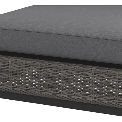 Lounge-Sessel Alridge Polyrattan Grau Mitte 3 Lounge-Sessel Alridge Polyrattan Grau Mitte – Bild 3