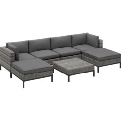 Lounge-Sessel Alridge Polyrattan Grau Mitte 21 Lounge-Sessel Alridge Polyrattan Grau Mitte -Gardena Verkäufe 4048126615384 S02 170820