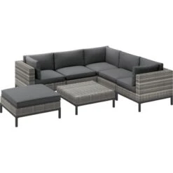 Lounge-Sessel Alridge Polyrattan Grau Mitte 23 Lounge-Sessel Alridge Polyrattan Grau Mitte -Gardena Verkäufe 4048126615384 S03 170820