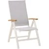 Best Klappsessel Cavalese 2 Stk. 62 Cm X 67 Cm X 110 Cm Weiß/Teak