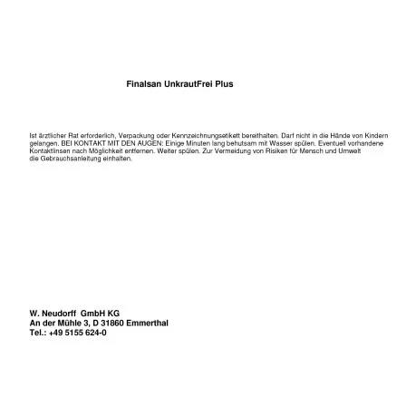Neudorff Finalsan Unkraut-Frei Plus 500 Ml 2 Neudorff Finalsan Unkraut-Frei Plus 500 Ml – Bild 2