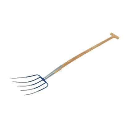 LUX Laub- Und Kompostgabel 5 Rundzinken Mit Eschen-T-Stiel 1 LUX Laub- Und Kompostgabel 5 Rundzinken Mit Eschen-T-Stiel
